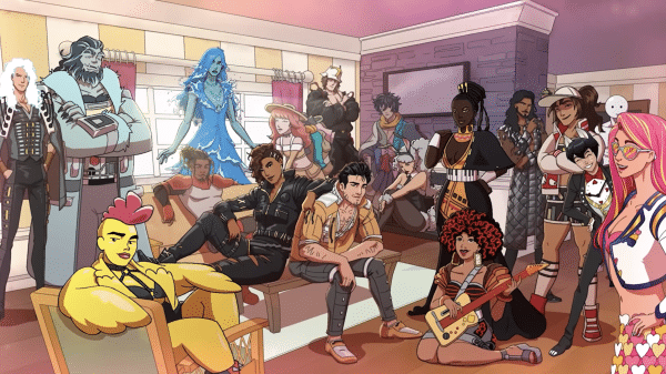Characters featured in the "Date Everything" video game.